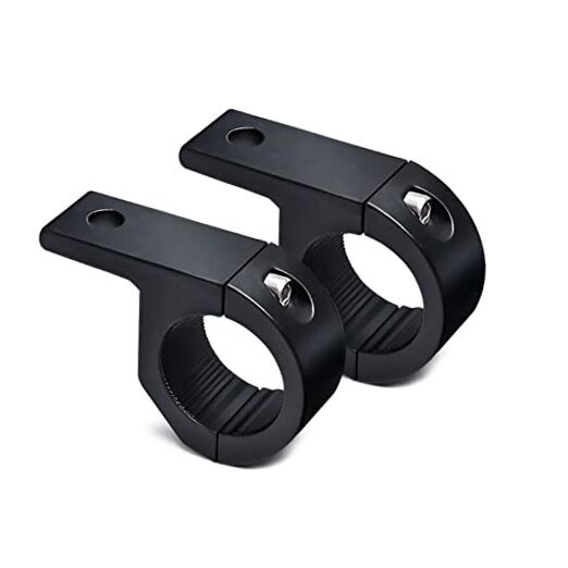 2Pcs Black Light Bar Mounts,Motorcycle Mounting Bracket, Light, Car
