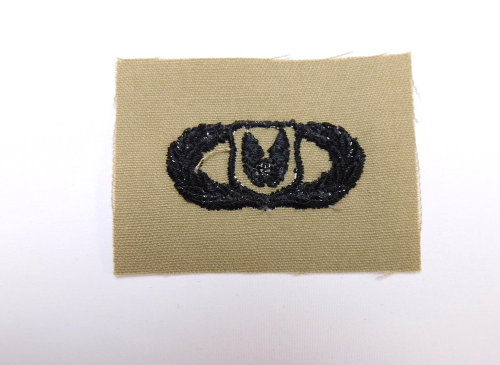US Air Force USAF Basic Operations Support Badge Desert Tan DCU Patch Sew-On
