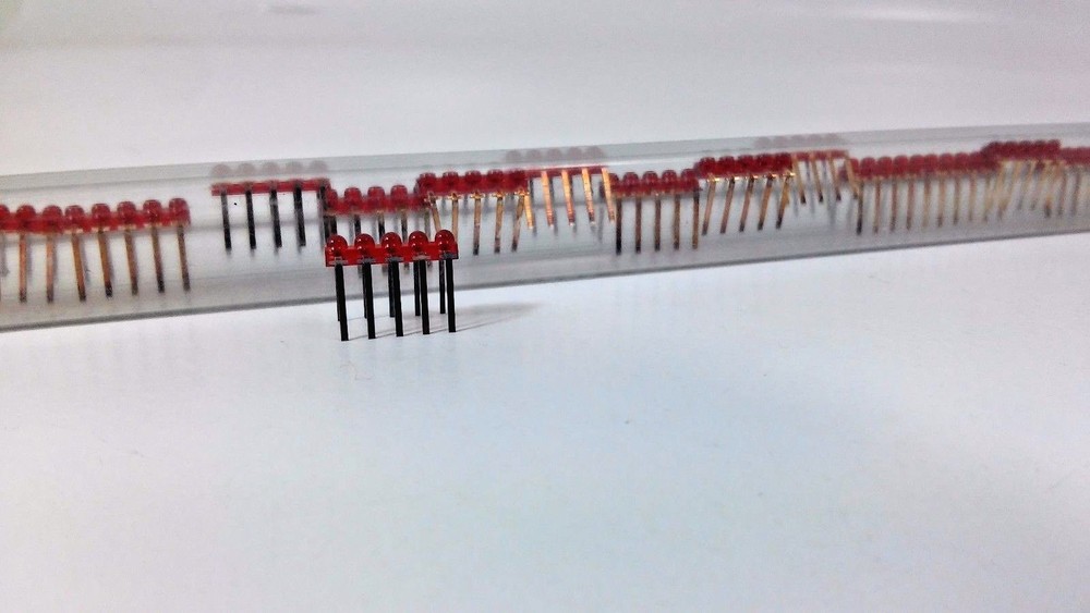 5 LED Light Red Emitting Diode LDR4555 DIP 10 Pin 20mA Multi-Element One Source