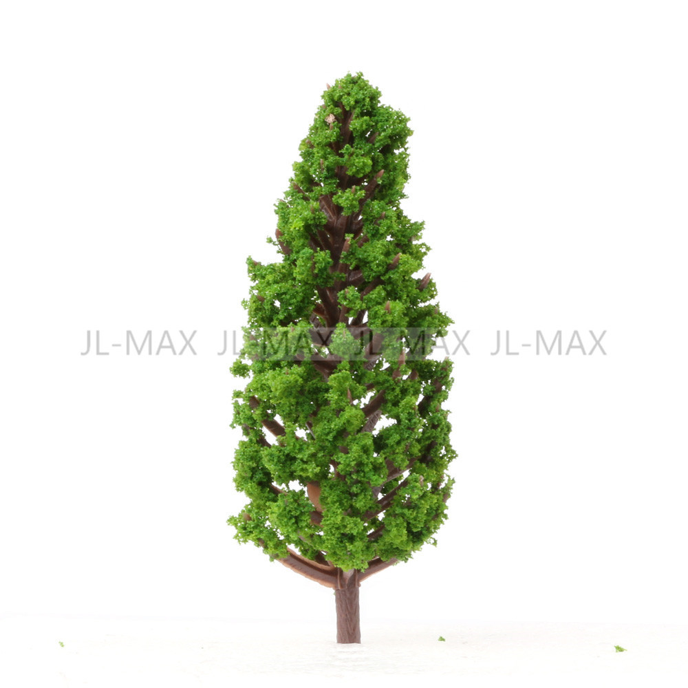 80pcs Model Pine Trees Deep Green For N HO Scale Layout 68mm