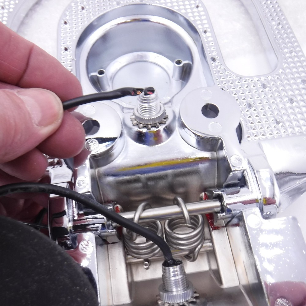 SEE DESC E-One Folding Step With 2 LED Lights Chrome