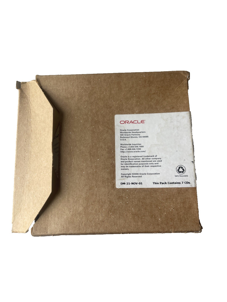 Oracle9i Oracle Vintage Application Server CD ROM Pack 1.0.2.2.1 Windows NT 2001