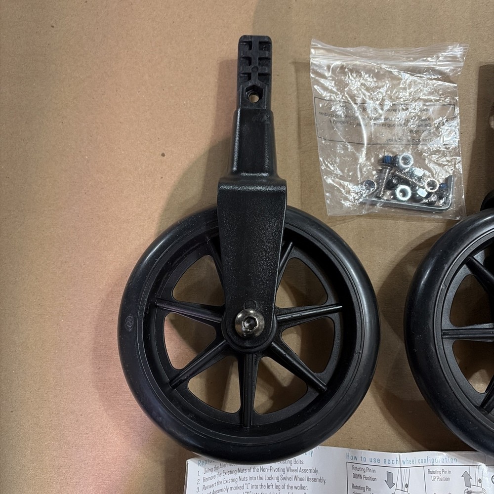 Able Life 6-Inch Replacement Rolling Walker