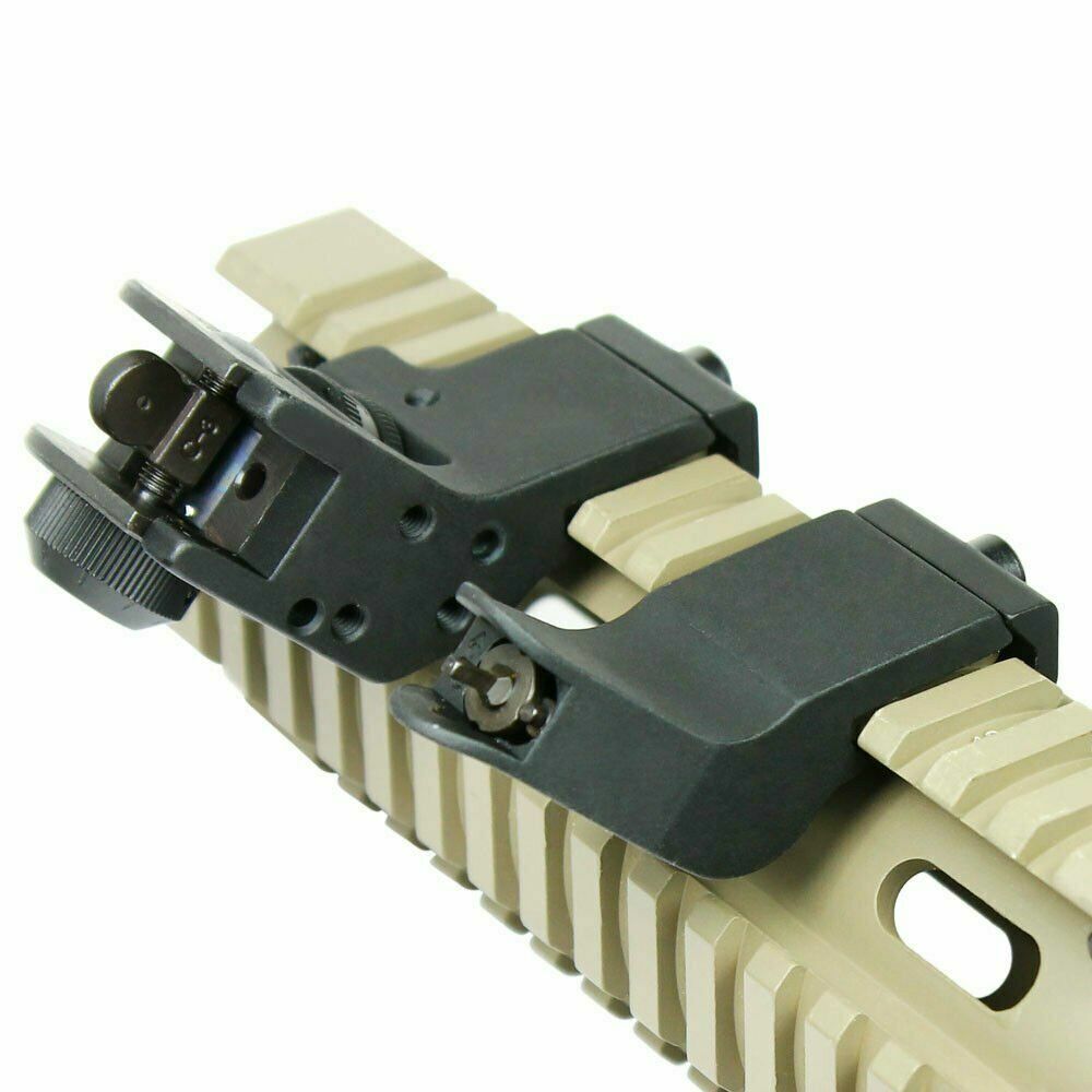 Front and Rear 45 Degree Offset Rapid Transition BUIS Backup Iron Sight Set