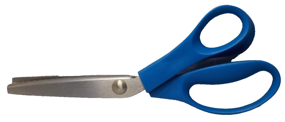 Vintage Large / Heavy Duty 9" Pinking Shears blue sharp