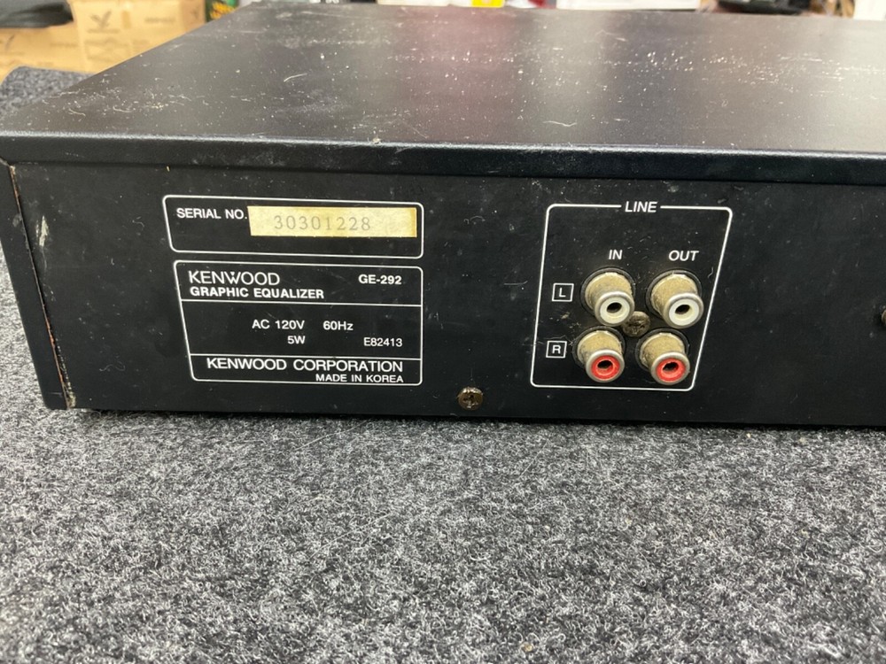 Kenwood Graphic Equalizer GE 292