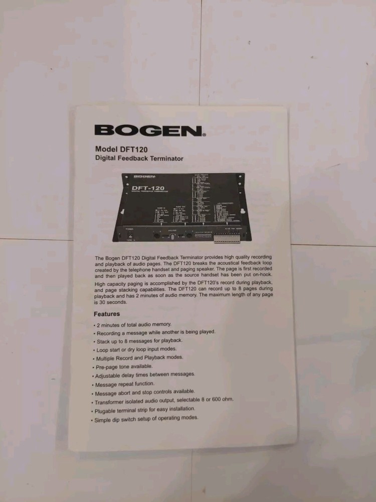 Bogen DFT120
