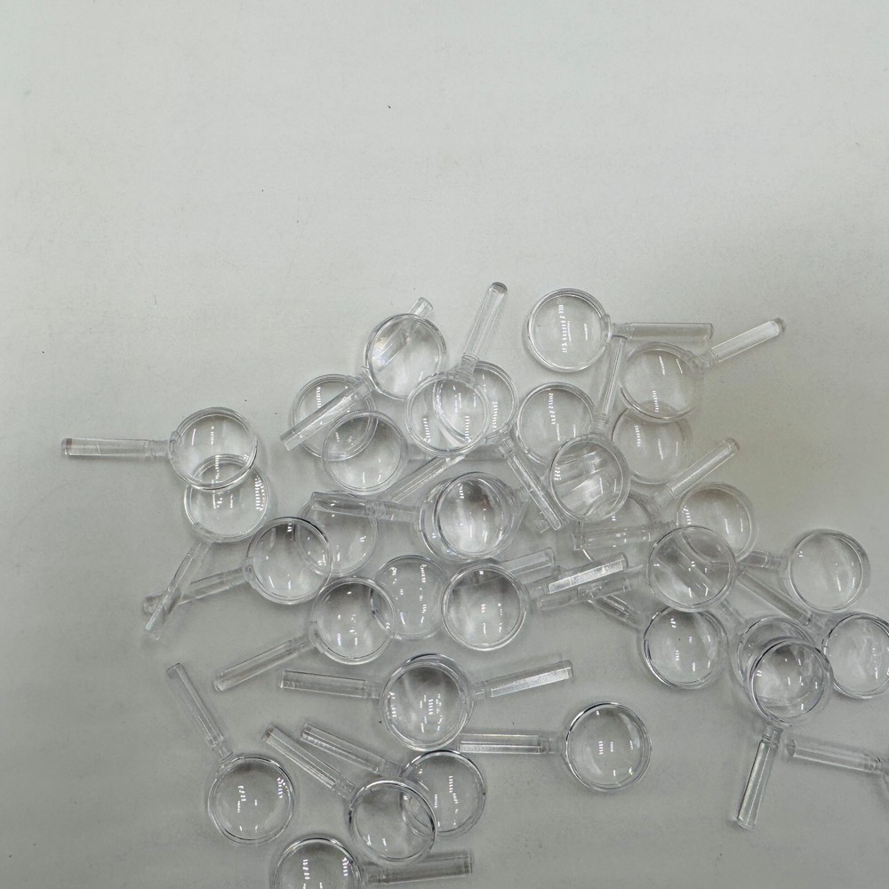 35 Mini Plastic Handheld Magnifying Glasses Portable Reading Mega Gross Mini