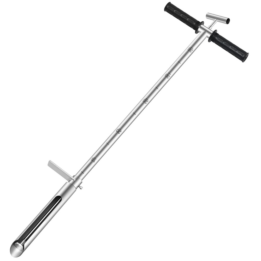 40 Inch Soil Sampler Probe, Stainless Steel Soil Core Sampling Tool with T-Ha...