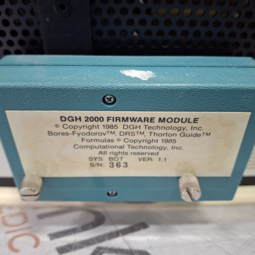 DGH Technology Inc. DGH 2000 Ultrasonic Pachymeter