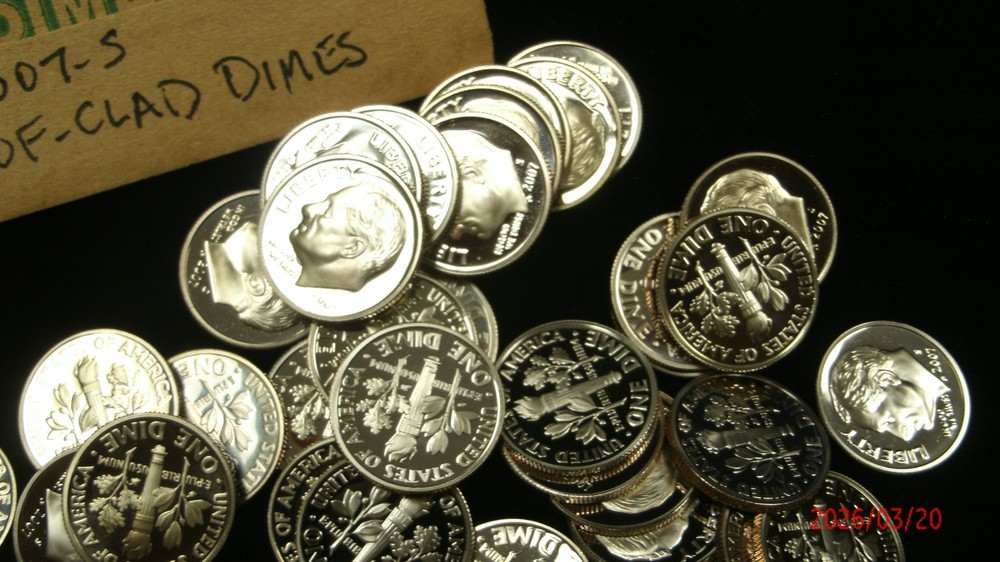 2007-S Roosevelt Dime - Clad Proof Roll