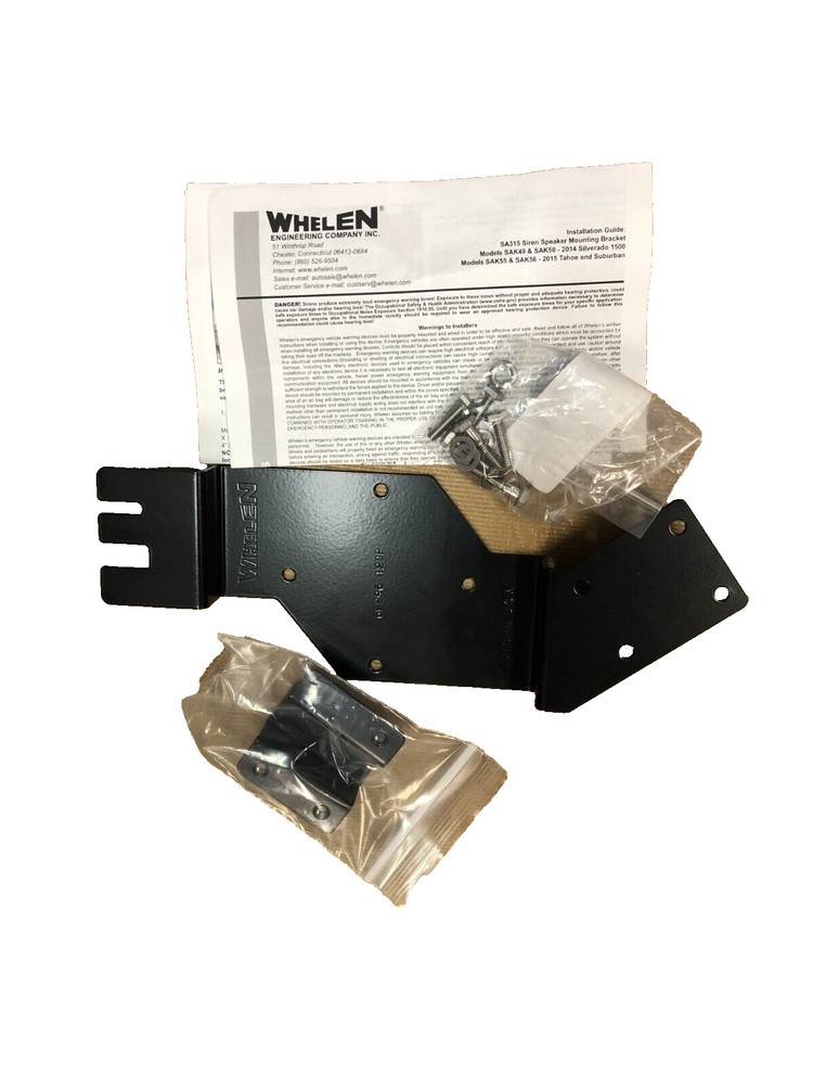 Whelen SAK49 Silverado Mounting Bracket Kit – Passenger Side – New in Box