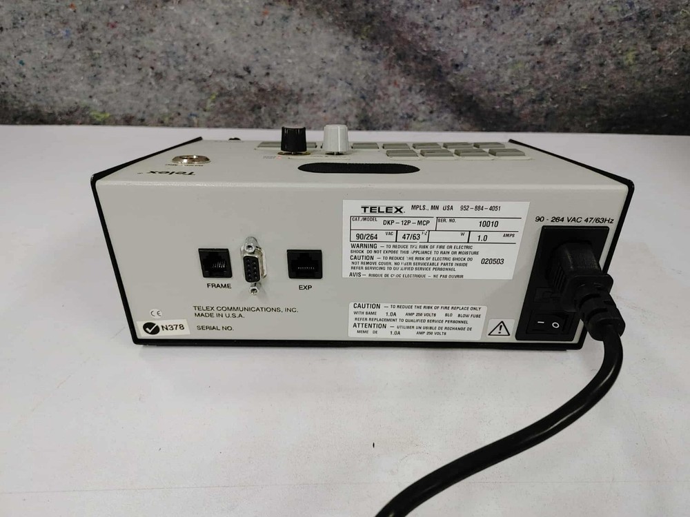 Telex RTS DKP-12P MCP 12-Position Desktop Matrix Key Panel Intercom System