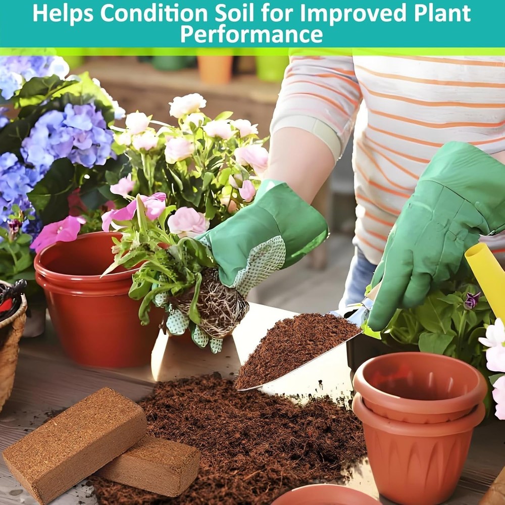 Sustainable Coco Coir Bricks 10pcs
