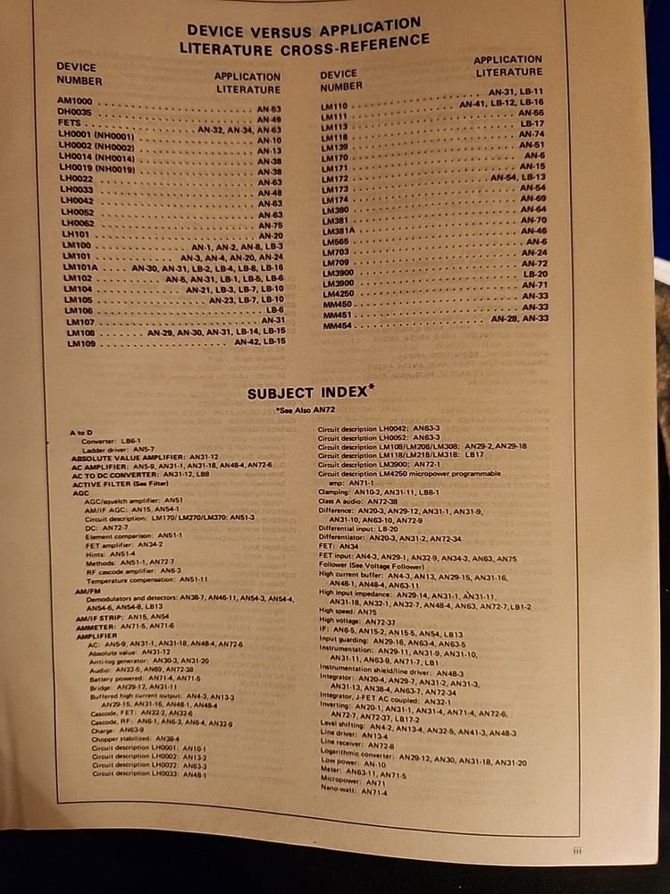 Linear Applications Handbook 1