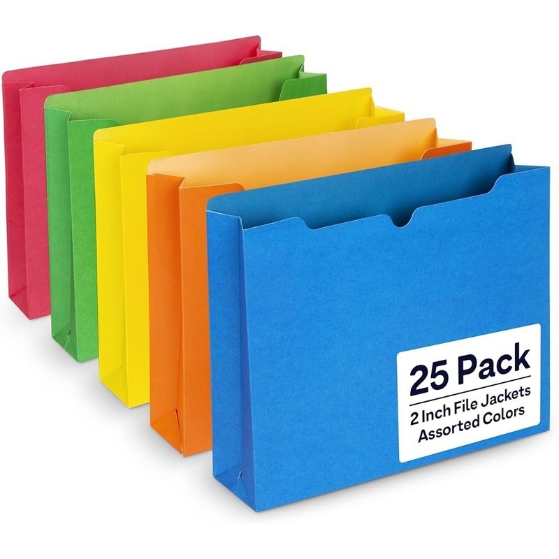 Durable Expandable File Folders Color Coded Document Organizer Secure Storage US