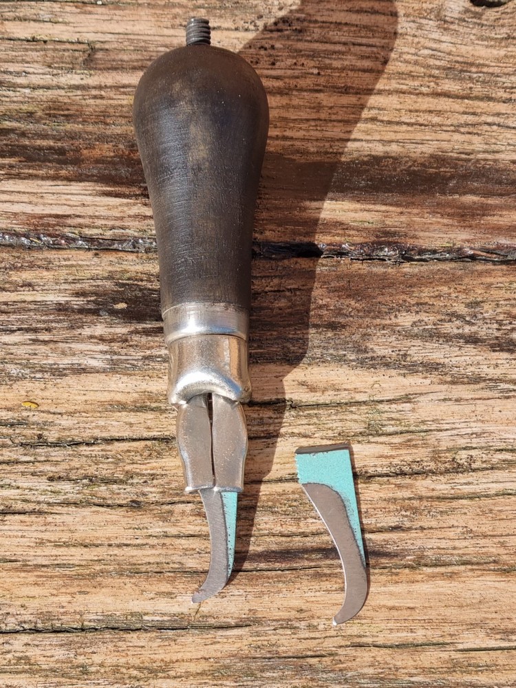 Cobblers Shoemakers Hand Tools Clicker Knife Handle Cut Patterns Designs Shoe