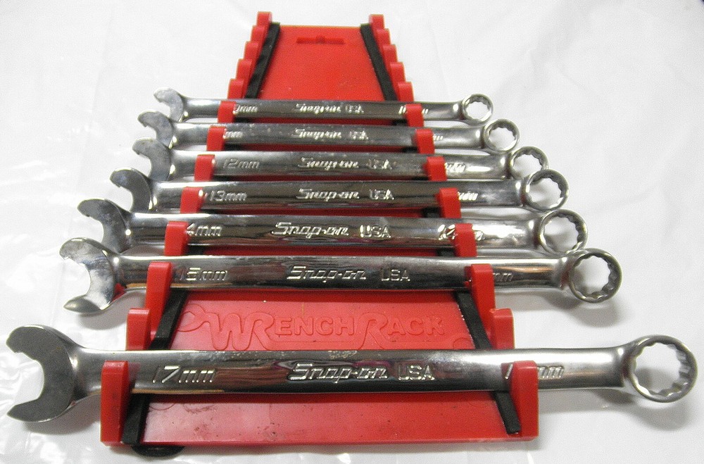 Snap-on 7 Pc Metric Combination 12 Point Speed Wrench Set ***READ***