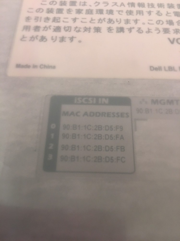 Equallogic type 11 Controller E09M PS6100