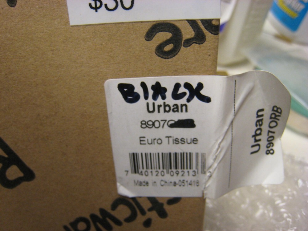 Rusticware (8907BLK) URBAN Standard Single Post Tissue Holder BLACK