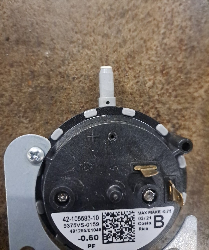 -0.60 Pressure Switch 42-105583-10 Max make -0.75
