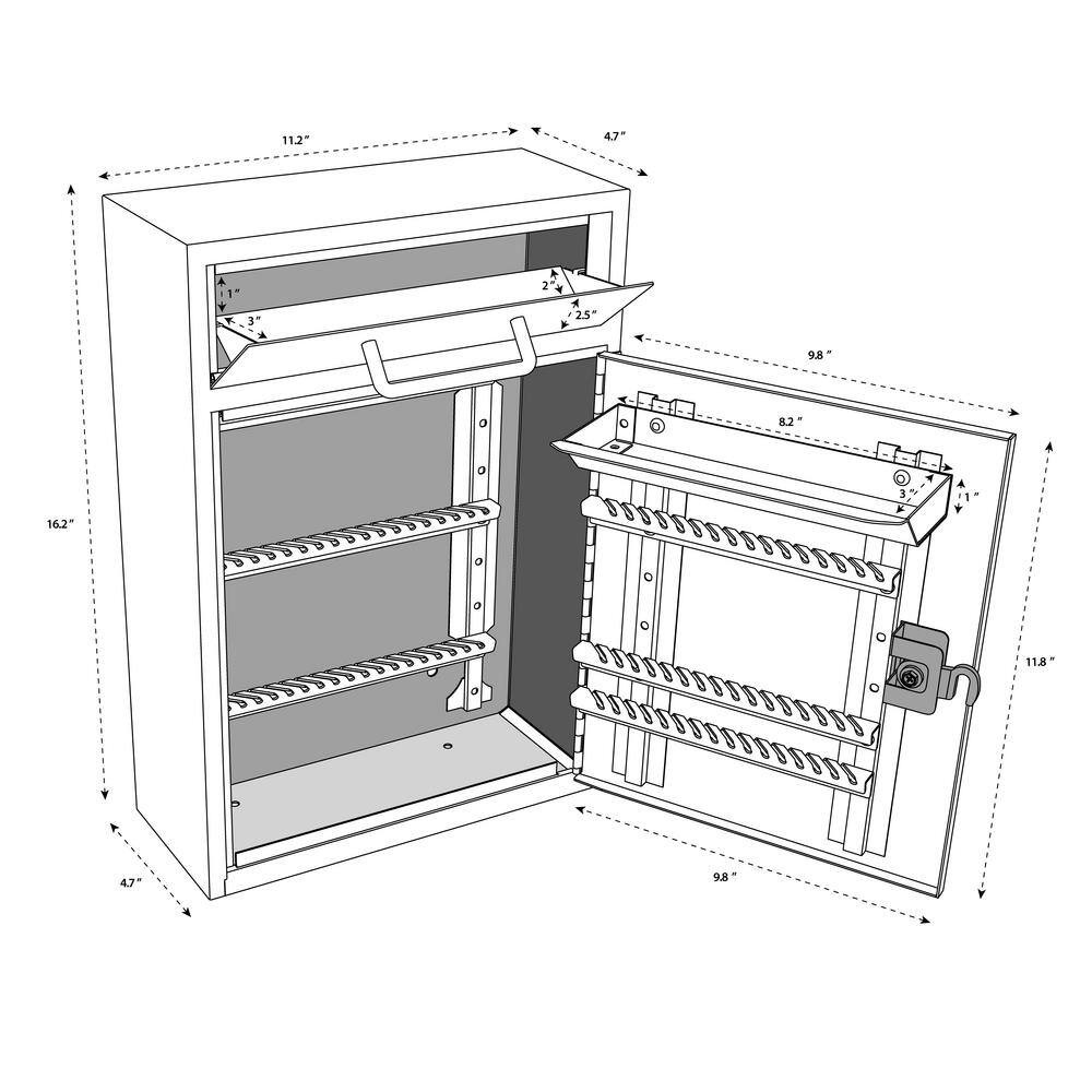 Key Boss 105 Key Cabinet Combo Locking Drop Box