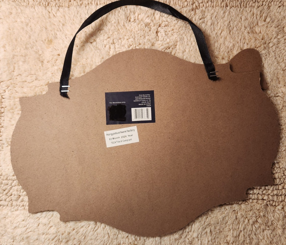 Halloween Hanging Witch Spell Sign