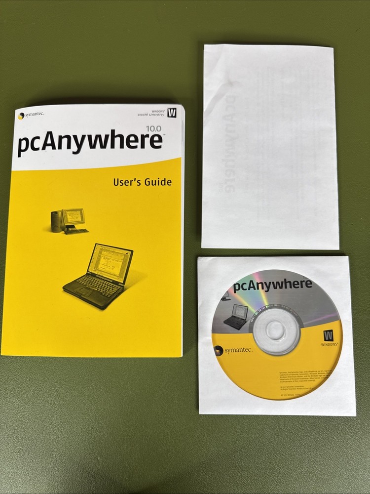 Symantec PC Anywhere  Version 10.0 Vintage Software + Manual, Windows