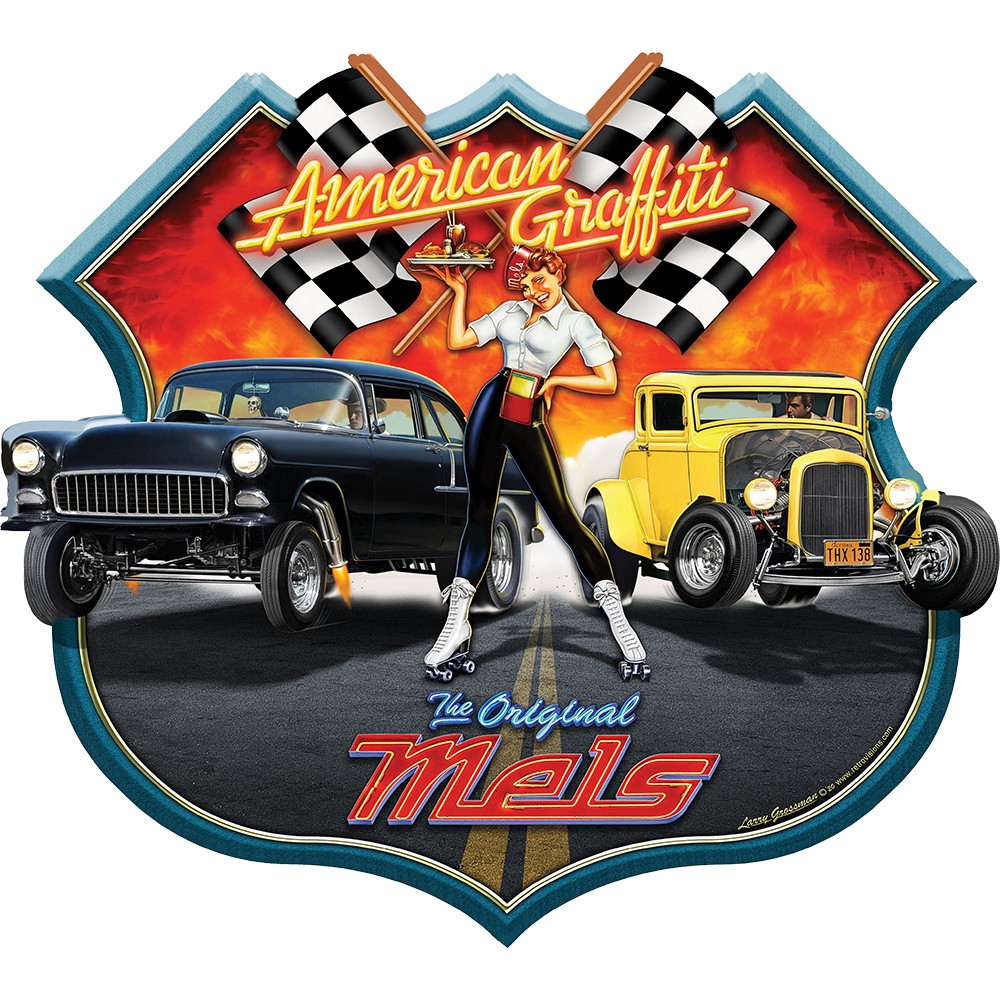 American Graffiti Drag Race Sign
