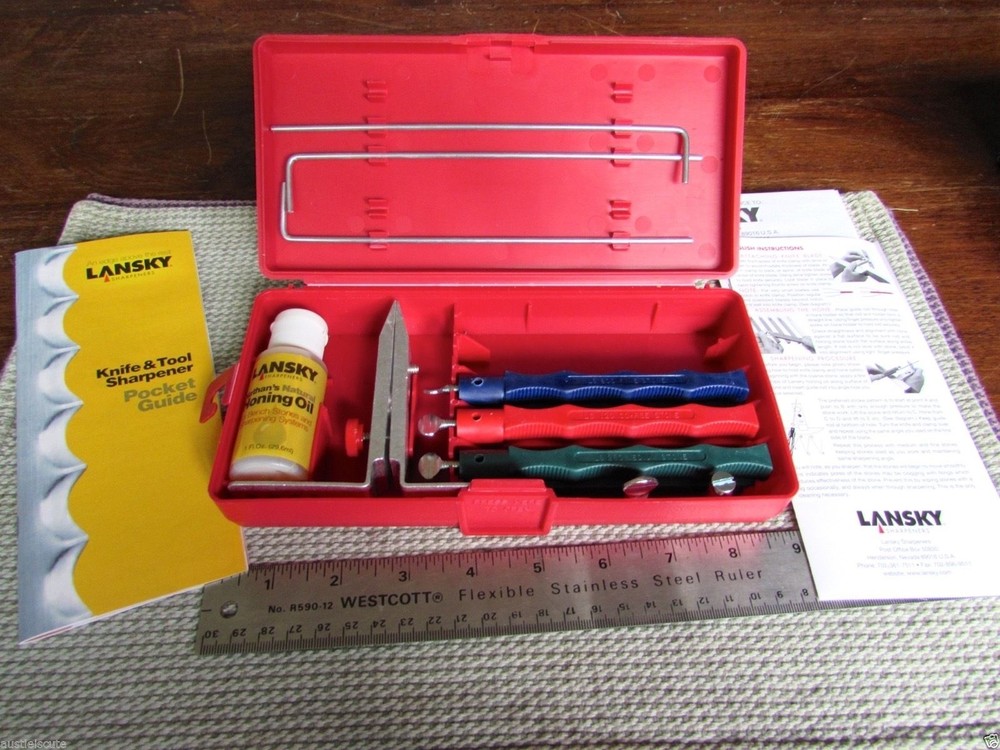 LANSKY Knife and Tool Sharpener Guide Stone Kit Lot