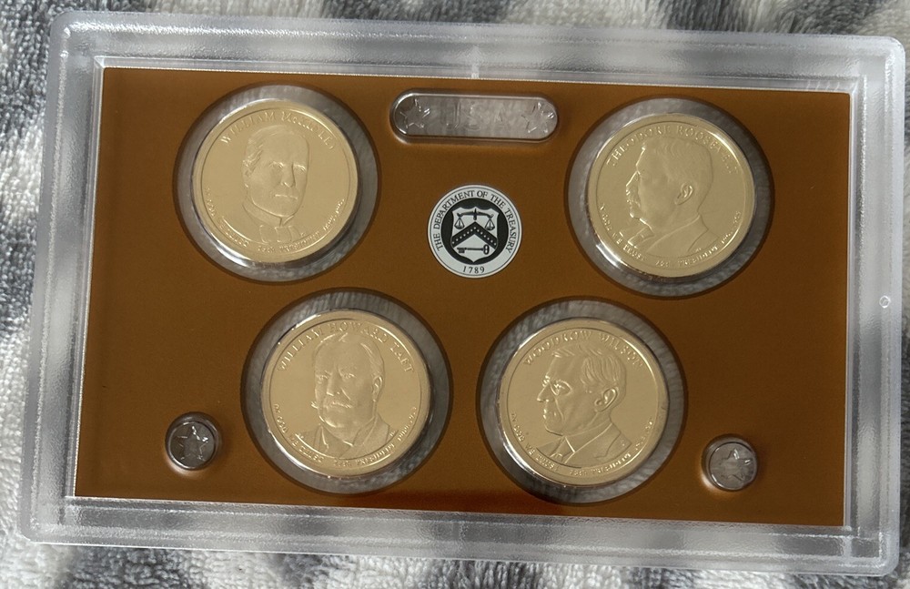 2013 Clad Proof Set Original Pkg Struck Thru Error Quarter & Half Dollar COA