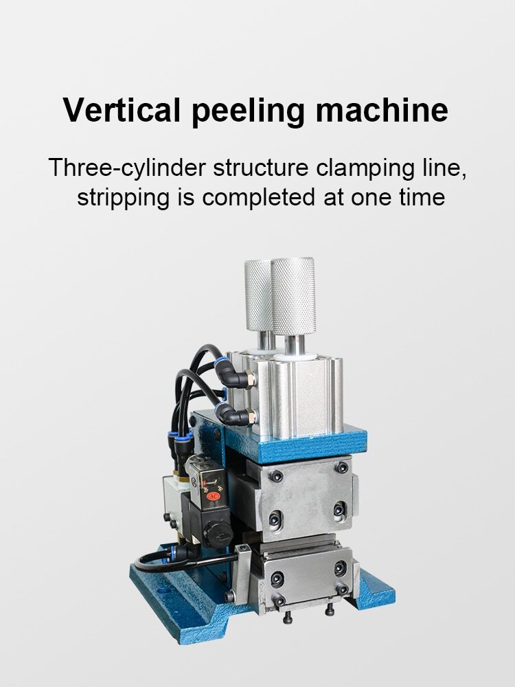 Pneumatic Stripping Twisting Machine 3F Vertical Core Wire Stripping Machine
