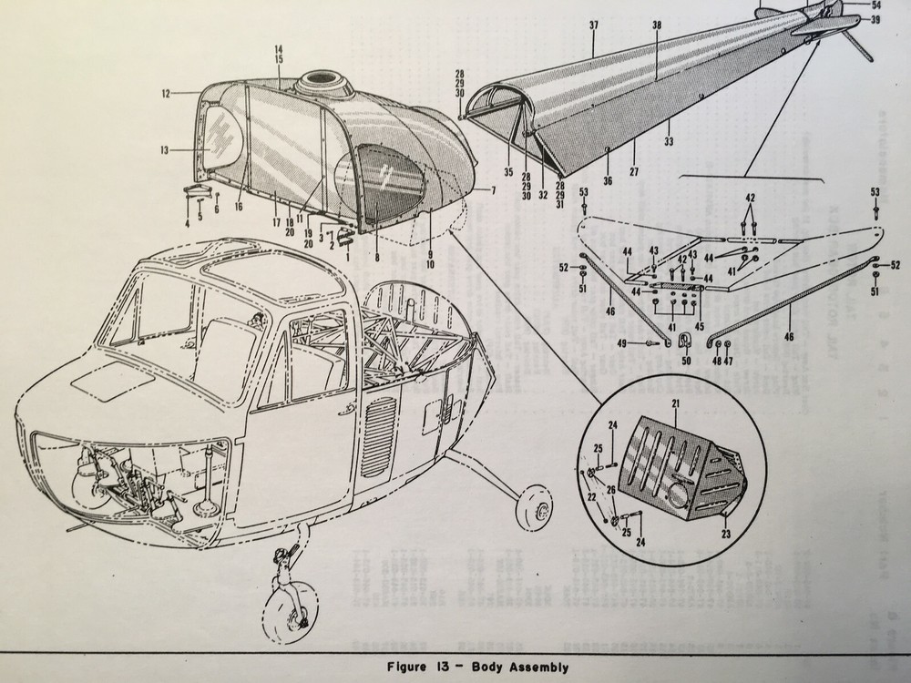 Bell Helicopter 47B Parts Manual
