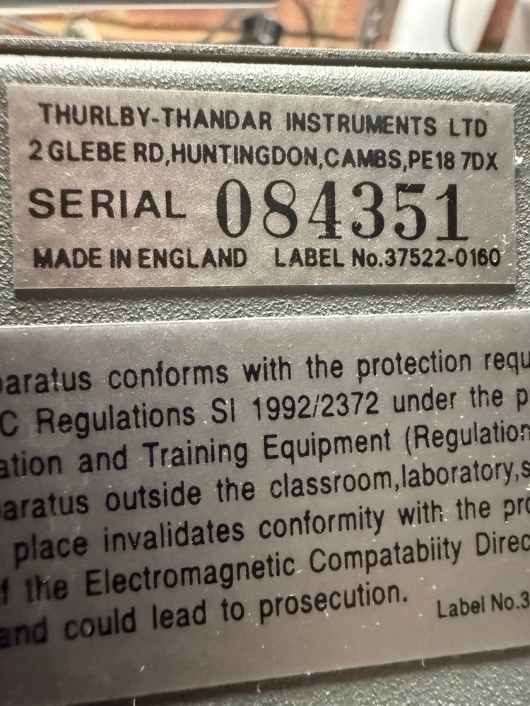 THURLBY THANDAR TA4000 400MHz Logic Analyzer