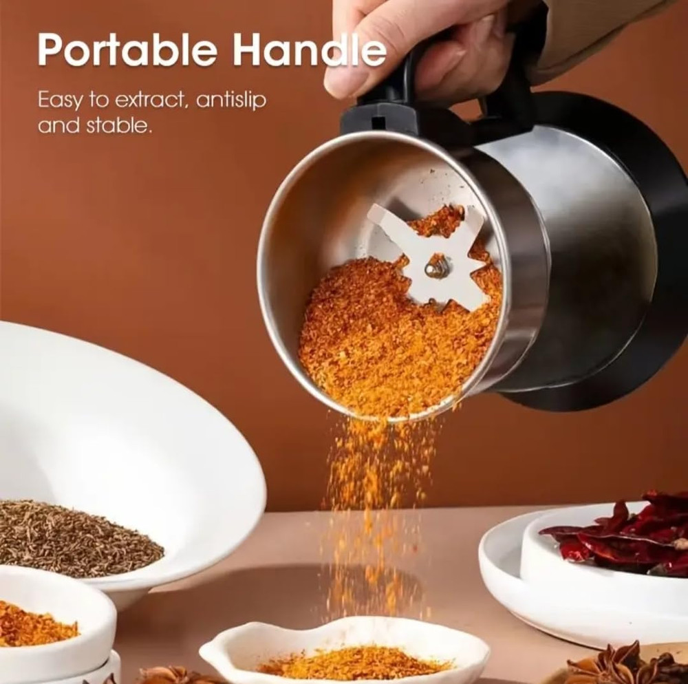 Spice Grinder Electric，Electric Coffee and Spice Grinder, Multi-Function Pulveri