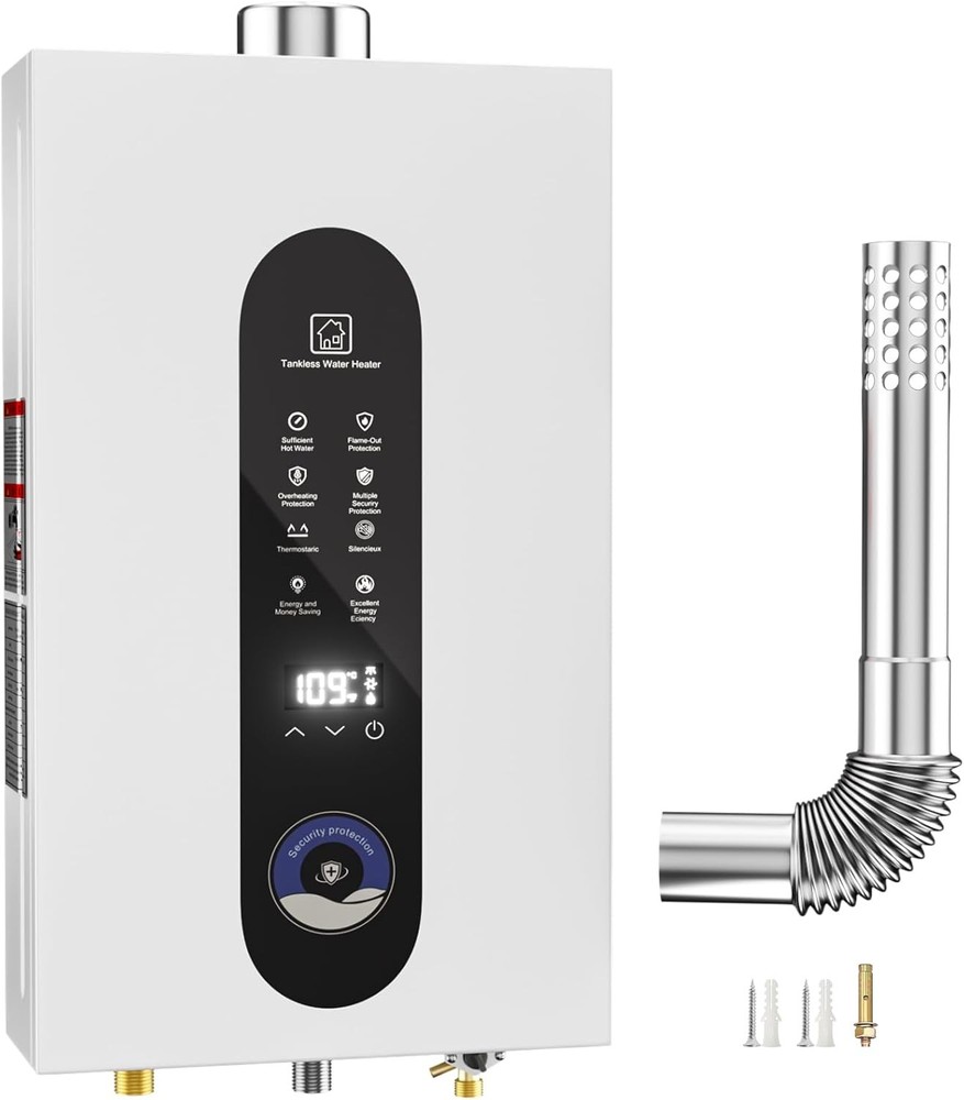 14/16/18L Instant Hot Water Heater Tankless Water Heater Gas wi/ Digital Display