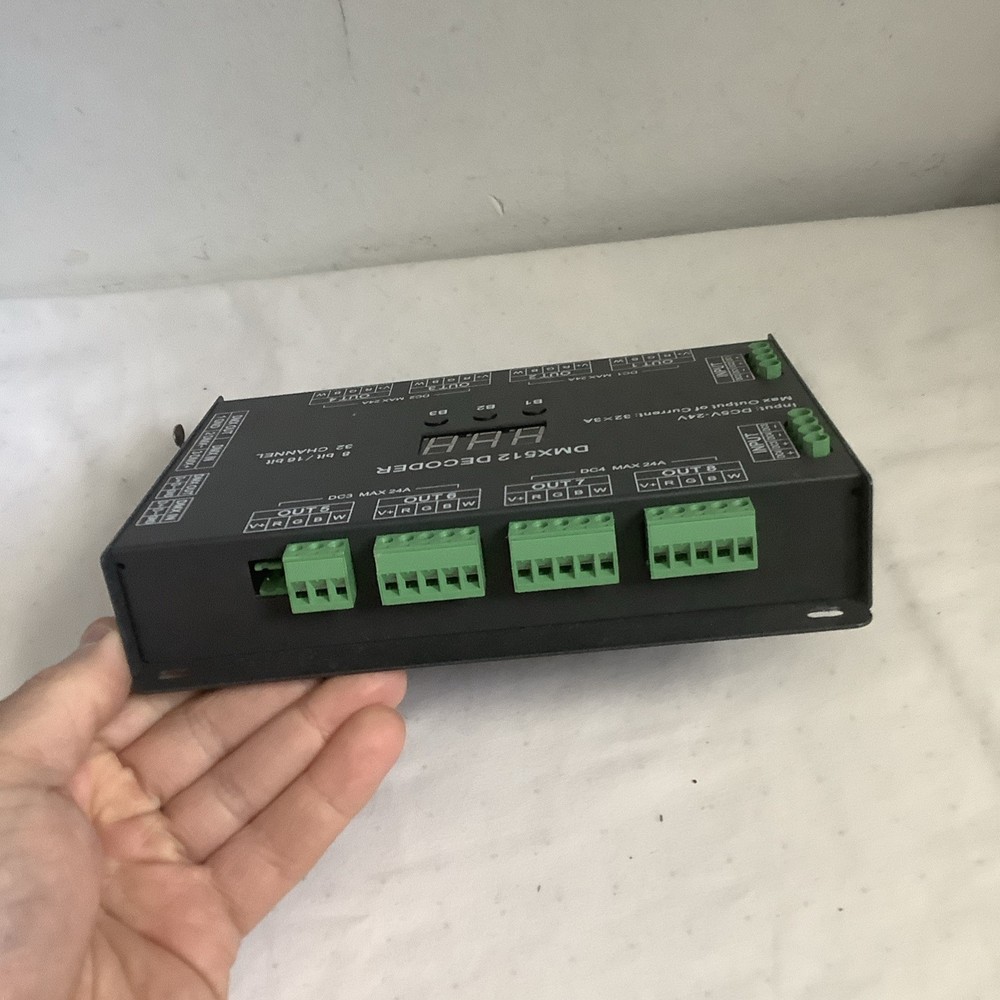 32CH RGBW DMX512 Decoder LED Controller 8Bit/16Bit 32 Channel DC5–24V UNTESTED