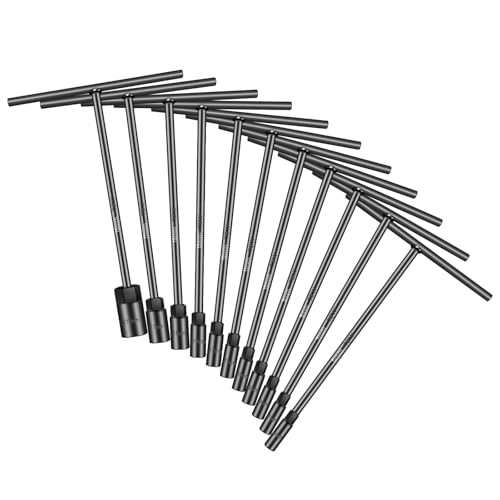 T-Handle Socket Wrench Set, 11PCS Metric Handle Wrenches - 6, 7, 8, 9, 11Pack