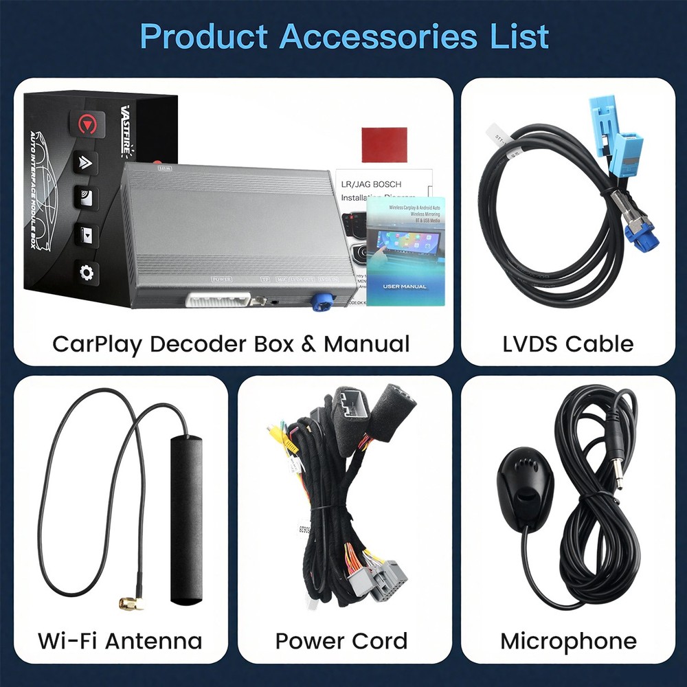 Wireless CarPlay Android Auto Module For Land Rover Discovery 4 LR4 2012-2016