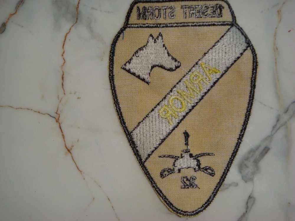 US DESERT STORM 1st CAVALRY 1st BATTALION 32nd ARMOR REGIMENT PATCH