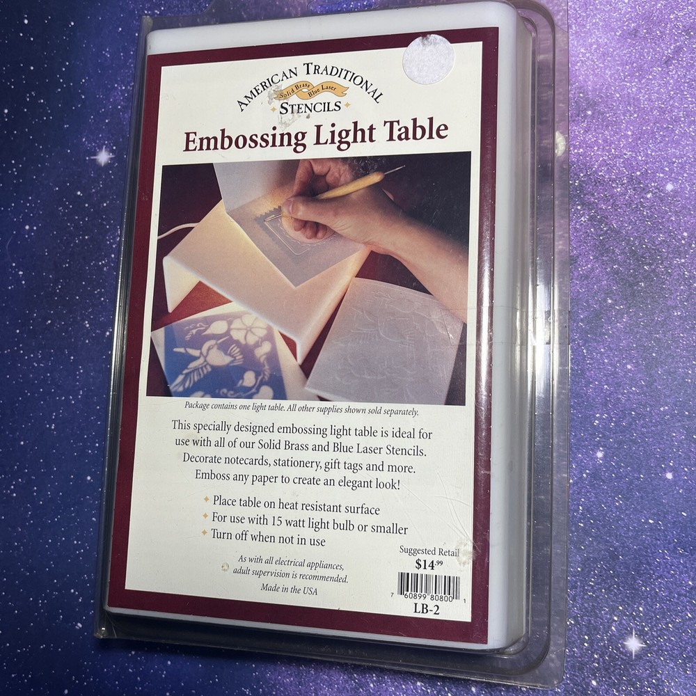 American Traditional  Embossing Light Table Embossing Tracing