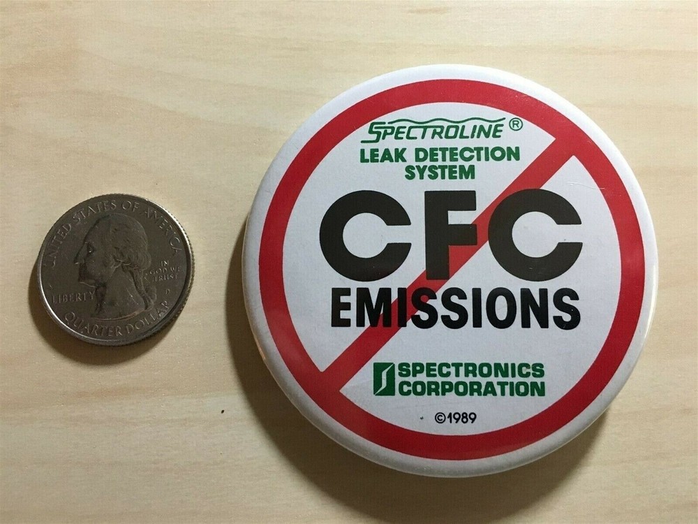 Spectroline No CFC Emissions Spectronics Corp Pin Pinback Button #24562