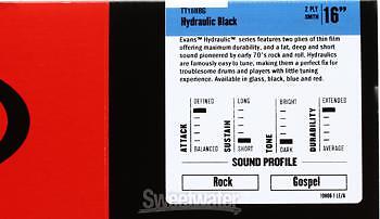 Evans Hydraulic Drumhead - 16" - Black