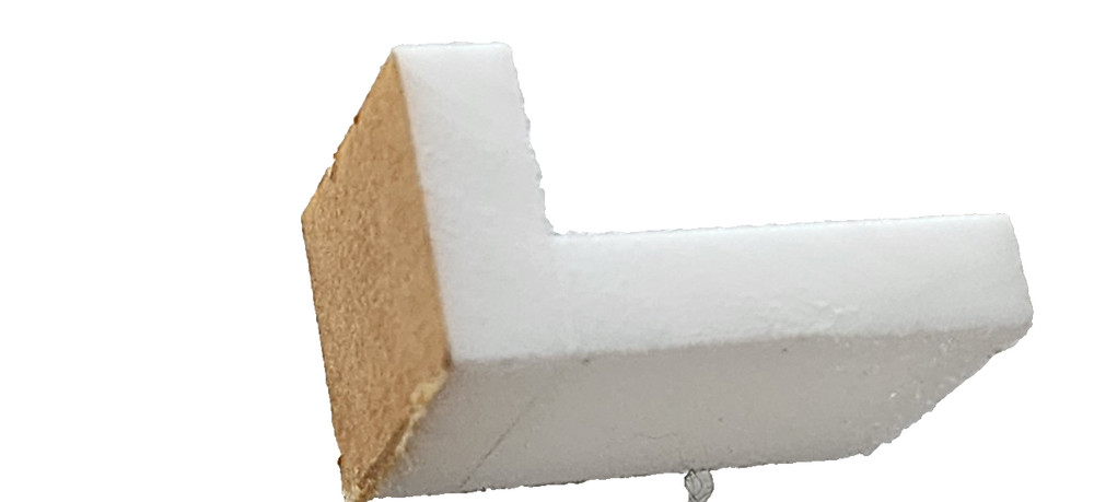 (Pack 10) Acrylic Brace 22 mm White Shelf Support