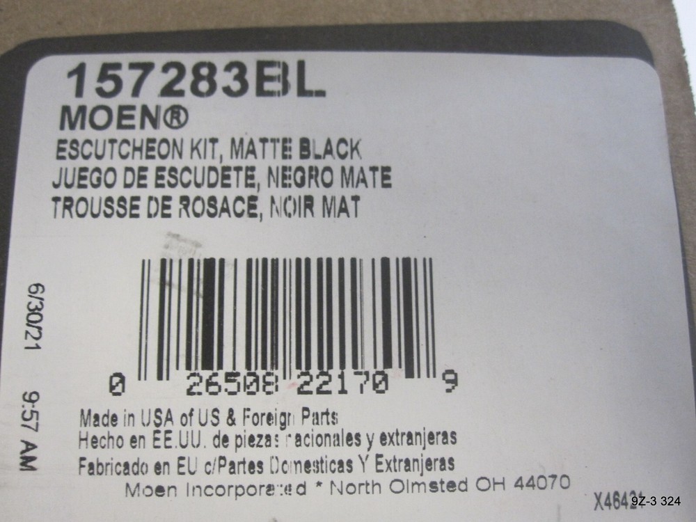 Moen Escutcheon Matte Black 157283BL