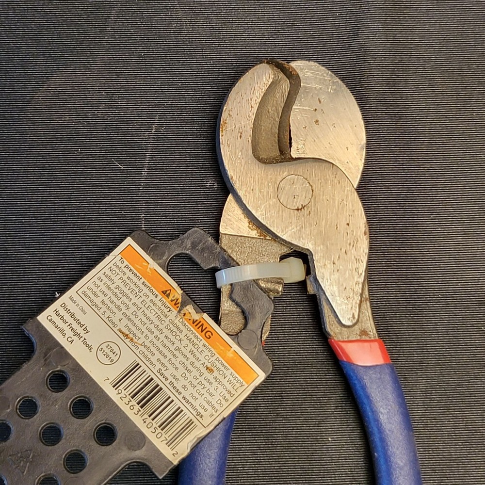 Pittsburgh 10" Cable Cutter New *surface rust from storage, unused