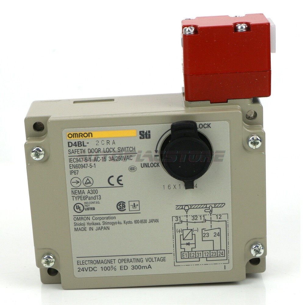 New OMRON D4BL-2CRA Guard Lock Safety-door Switch~