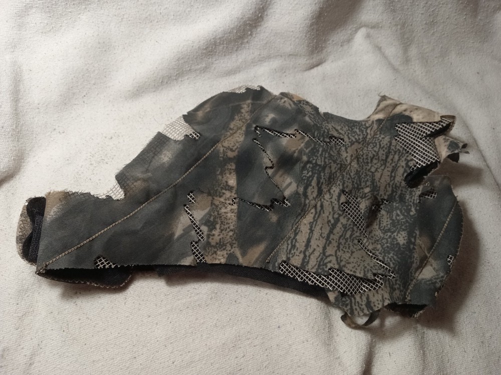 Vintage Mesh Camouflage Leaf Conceal Face Mask