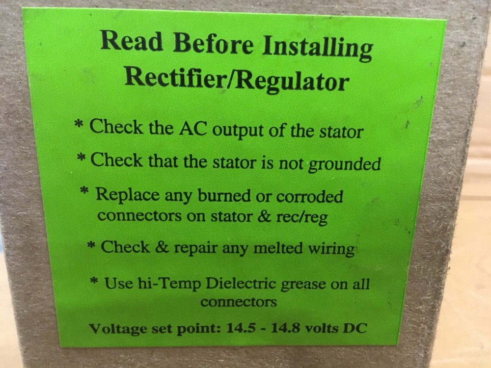 2000-2003 Kawasaki ZX9R voltage Regulator rectifier, Rick's Electronics 10-312