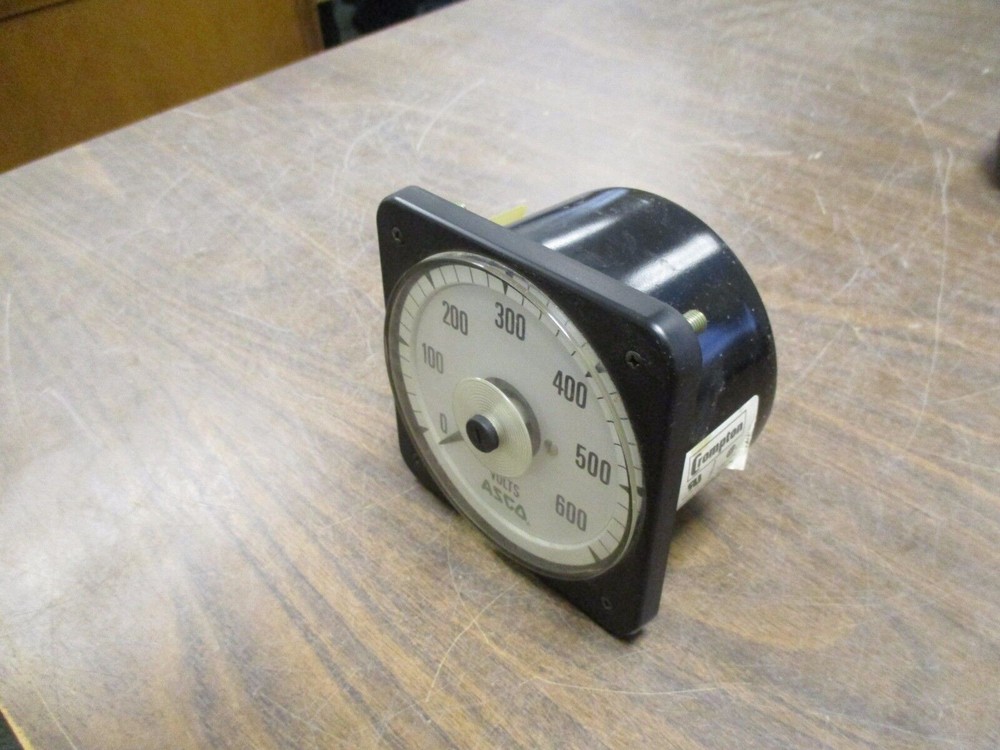 ASCO AC Voltmeter BLS-97708-025 Range: 0-600V Used